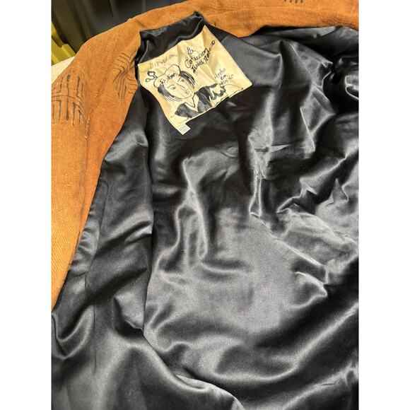 La Coleccion Judith Roberts Jacket Womens Medium Red Black Patchwork Beaded Boho - Picture 10 of 15